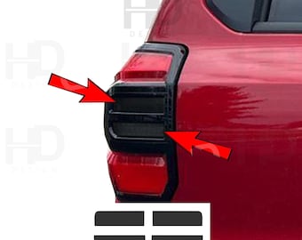 HDUSA For 2025-2026 4Runner Tail Light Inner Reverse White Area Decals Vinyl Dark Tint Overlays For Toyota 4Runner