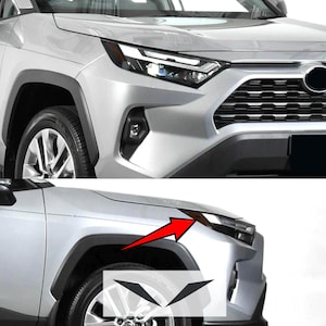 HDUSA For RAV4 2022-2025 Front Head Light Side Marker Precut Dark Vinyl Tint Decals Transparent Overlay 2019 2020 2021 2022 Side Marker