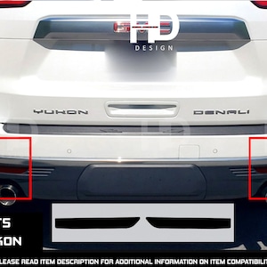 HDUSA Fits GMC Yukon 2021-2024 Rear Reflectors Precut Side marker Dark Vinyl Tint or Black Overlay Decal 2021 2022 2023