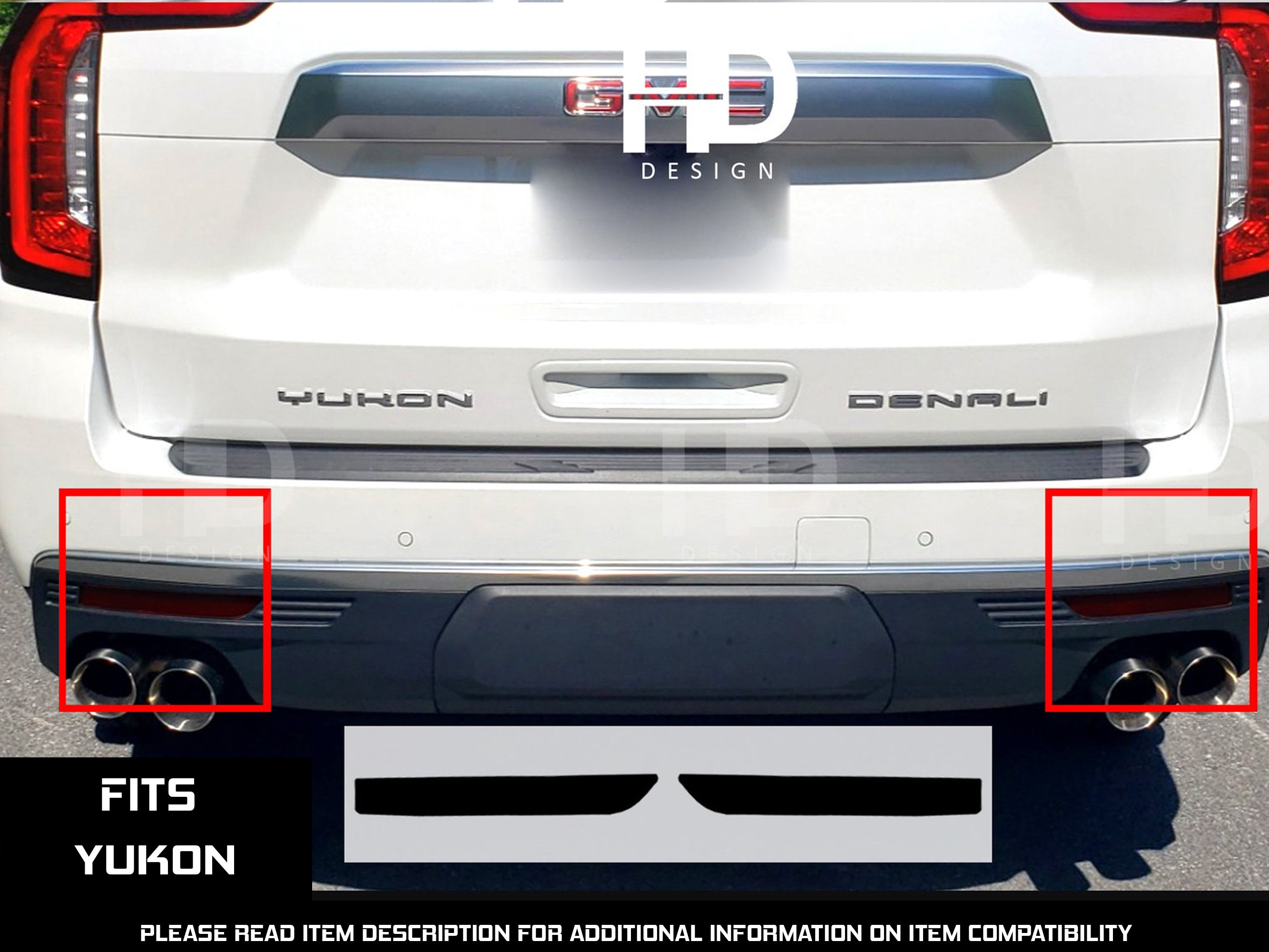 Rear Side Bumper Molding Trim For 2021-2024 Chevy Tahoe/Suburban & GMC Yukon/Yukon XL | Direct Fit Replacement #GM1144133