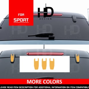 HDUSA Fits Bronco SPORT 2021-2025 Rear Glass Window Hinge Vinyl Decal Overlay Pair Exterior Liftgate Customization Mod Color Car Accessories