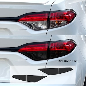HDUSA Fits Toyota Corolla Sedan 2020-2025 Tail Light Rear Precut Dark Vinyl Tint Decals Transparent Blacked out Overlay 2020 2021 2022 2023