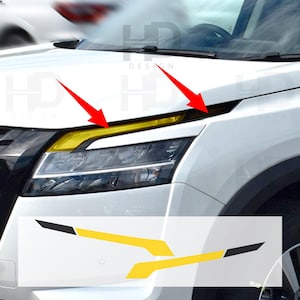 HDUSA Fits Pathfinder 2022-2024 Headlight DRL Side Marker Dark Decals Precut Vinyl Tint Overlay 2022 2023 2024 Daytime Running Light