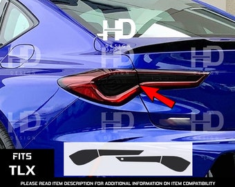 HDUSA For 2021-2023 Acura TLX Taillight Rear Precut Dark Vinyl Tint Overlay Decal Blacked Out ppf 2021 2022 2023