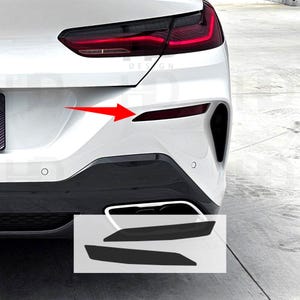 HDUSA Fits 8 Series BMW 2019-2025 Rear Reflector Marker Dark out Vinyl Tint Overlay 840ix M850iX 840i G15 2019 2020 2021 2022 2023 2024