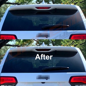 HDUSA 3rd Brake Light Tail Gate Rear Precut Dark Blacked Vinyl Tint Overlay For 2014-2021 Grand Cherokee 2015 2016 2017 2018 2019 2020 2021