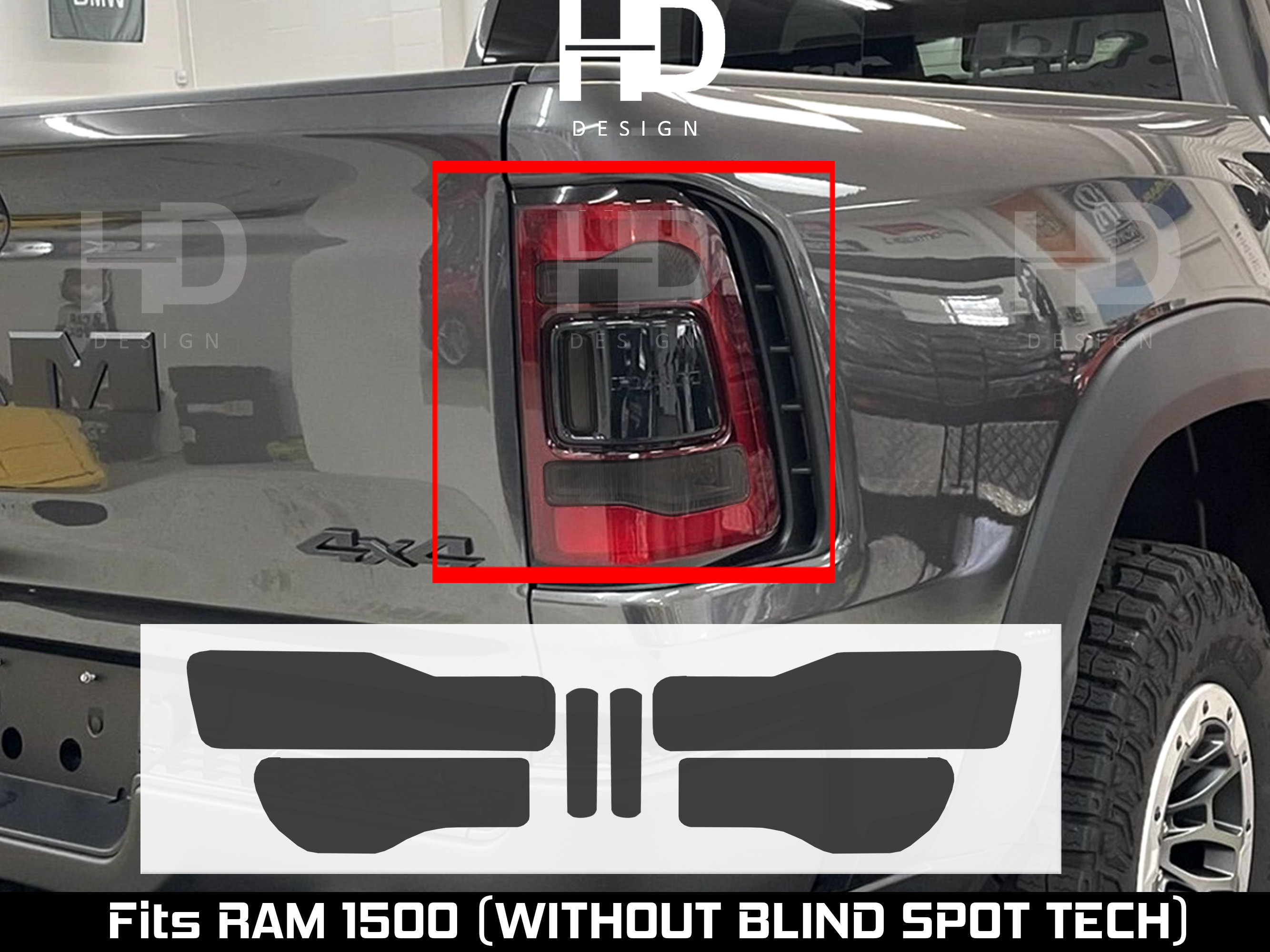 Dodge Ram Hood Blackout Aufkleber 1500 SRT HEMI Grafik Matt Schwarz  2009-2018 benutzerdefinierte Vinyl-LKW-Zubehör Wähle deine Farbe 7-10 Jahre  - .de