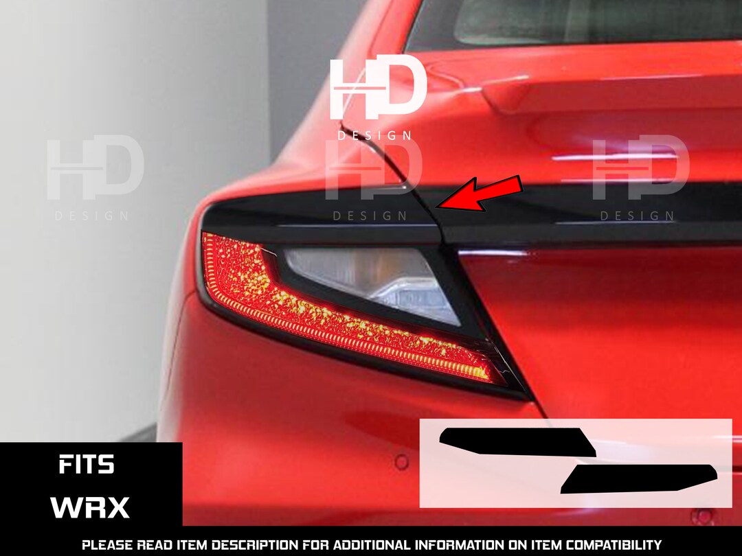 HDUSA for 20222025 WRX Tail Light Black Decals Rear Precut Vinyl Dark Tint Accessories Blacked