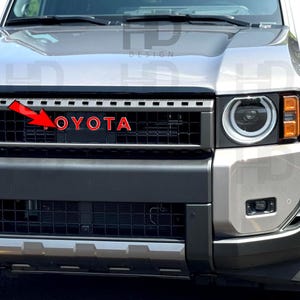 HDUSA For Land Cruiser Inlay Decals for Front Grille Fits 2024-2025 Toyota Land Cruiser LC250
