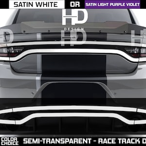 HDUSA Fits 2015-2023 Dodge Charger Tail Light Race Track Tint Translucent Vinyl Overlay Cover Decal 2016 2017 2018 2019 2020 2021 2022