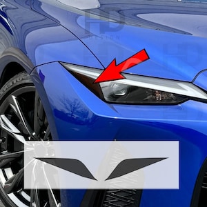 HDUSA Fits Lexus IS300 IS350 IS500 2021 2022 2023 2024 2025 Headlight Front Side Markers Precut Dark Vinyl Tint Decals Transparent Overlay