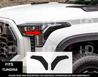 HDUSA For Tundra (2022-2026) Headlight Front Side Marker Delete Dark Tint or Black Out Decals Off-Road 2022 2023 2024 2025 accessory