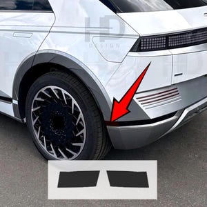 HDUSA Fits Hyundai Ioniq 5 2022-2024 Rear Side Markers Tail Light Decals Precut Dark Tint Vinyl Black Overlay 2022 2023 2024