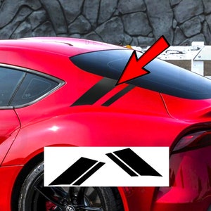 HDUSA For 2020-2025 Supra GR Toyota A91 Styled Race Stripe Side Body Rear Tail Light Vinyl Decal 2021 2022 2023 2024 2025 A90 A91