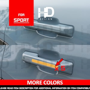 HDUSA Fits Bronco SPORT Handle Stripe Decal Set Exterior Customization Mod Vinyl Decal Overlay Accent Color Sticker Pack 21 22 23 2024 2025