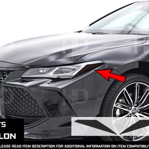 HDUSA Fits Toyota Avalon 2019-2022 Front Headlight Tint Dark Blacked out Decals Vinyl Tint Overlay 2019 2020 2021 2022