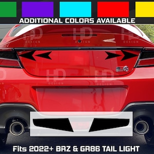 HDUSA For 2022-2025 Brz GR 86 Tail Light Rear Inner Precut Dark Tint Vinyl Overlay Fits Toyota Subaru BRZ 86 GR86 2022 Decals 2023 2024
