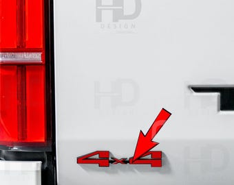 HDUSA x2 For Tacoma 2024 2025 2026 4x4 Tailgate Rear Vinyl Overlay Flat Decals Apply on Top of Your For Toyota Tacoma 4th Gen