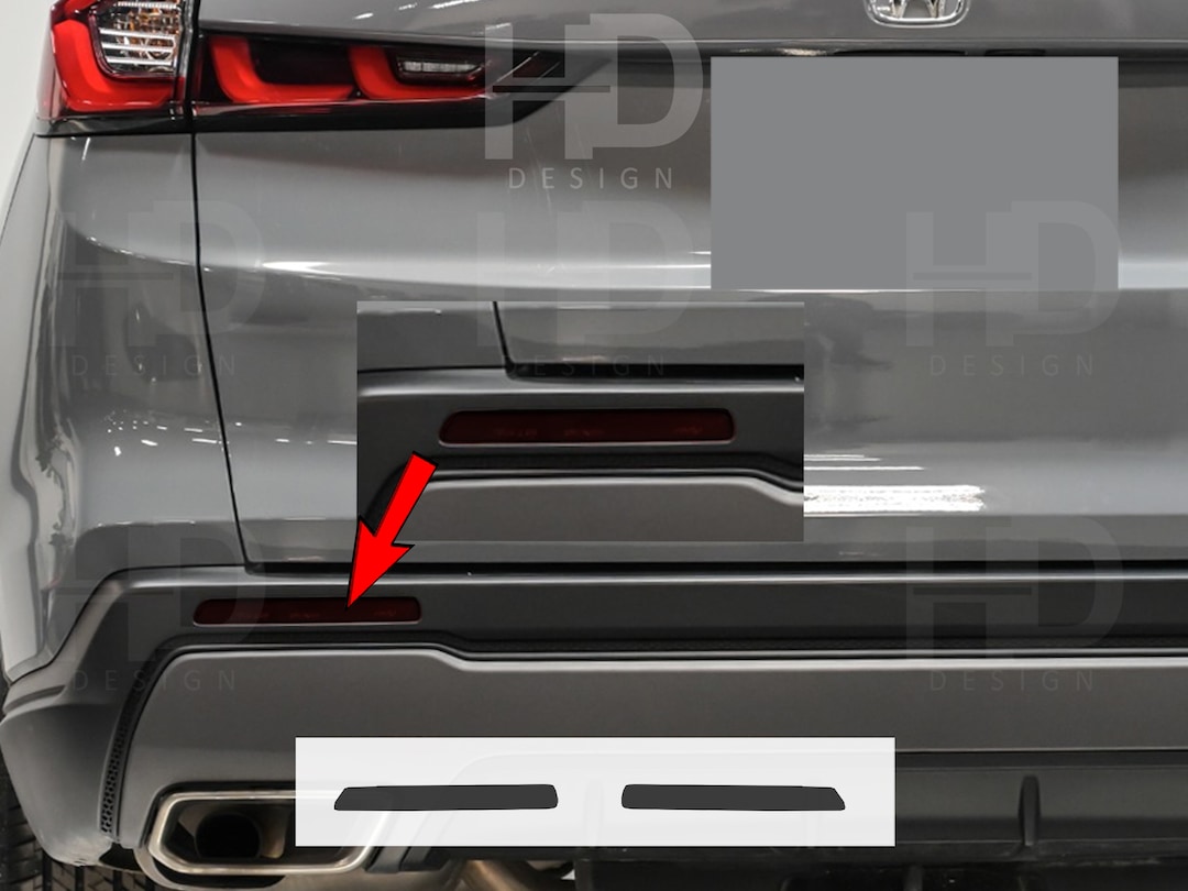 For 2023-2025 Honda CR-V CRV LED Rear Bumper Diffuser Lip Spoiler