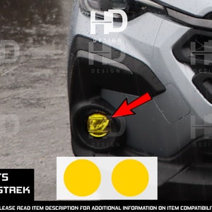 HDUSA For Crosstrek 2024 2025 Fog Lights Front Precut Yellow Vinyl Tint Red Green Overlay Decals Fits Subaru 2024