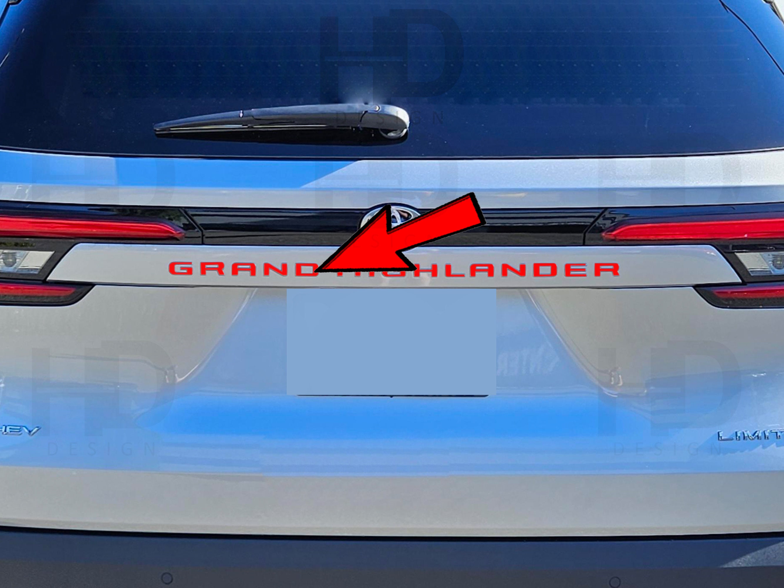 HDUSA Tailgate Decals Letters Fits 2024 2025 2026 Toyota Grand ...