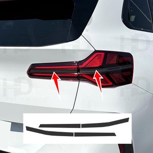 HDUSA Fits BMW X3 2025-2026 Tail Light Rear PreCut Dark Out Vinyl Tint Decals Overlays 2025 2026 G45