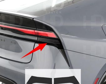 HDUSA For 2023-2026 Toyota Prius Tail Light Rear Bottom Area Precut Dark Vinyl Tint Overlay Dark Out 2023 2024 2025