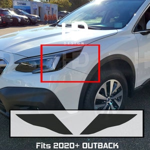 HDUSA For 2020-2023 Outback Headlight Front Side Marker Precut Dark Vinyl Tint Decals Overlay Fits Subaru 2020 2021 2022