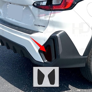 HDUSA For 2024  2025 Crosstrek Impreza Reflectors Lower Precut Tint Vinyl Decals Dark Tint Black Decals Vinyl Overlay Fits Subaru 2024