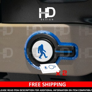 HDUSA Ignition Push to Start Vinyl Decal Set Fits Bronco 2021 2022 2023 2024 Accent Color Trim Outline Overlay Sticker Color Customization