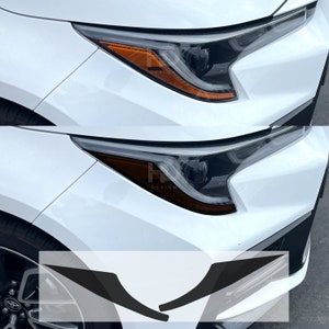 HDUSA Fits Toyota Corolla 2019-2022 Headlight Front Amber Precut Dark Vinyl Tint Decals Overlay 2019 2020 2021 2022 Sedan Hatchback