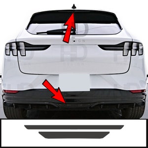HDUSA Fits Ford Mach-E 3rd Brake and Reverse Rear Precut Dark Vinyl Tint Overlay Black Out Tail Light 2021 2022 2023 2024 Mach E Mustang
