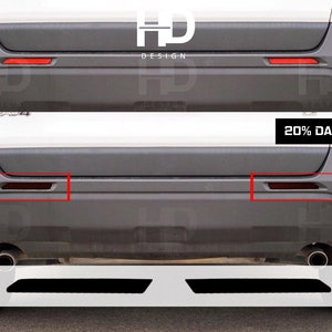 HDUSA For RAV4 2019-2025 Reflector Rear Precut Dark Vinyl Tint Decals Transparent Blacked out Overlay 2019 2020 2021 2022 2023 Tail
