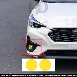 HDUSA For 2024 2025 Impreza Fog Lights Front Precut Yellow Dark Pink Vinyl Tint Red Green Overlay Decals Fits Subaru 2024
