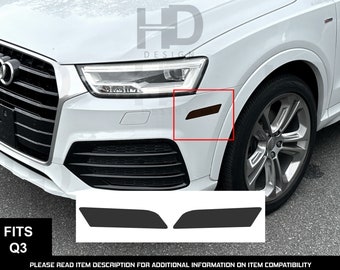 HDUSA 2015-2018 Audi Q3 Front Side Marker Precut Dark or Black Out Transparent Vinyl Decals Tint Overlay ID4 2015 2016 2017 2018