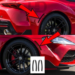 HDUSA For 2020-2025 Supra GR Toyota Side Marker Front Rear Marker Tail Light Precut Dark Vinyl Tint Overlay Dark Out 2021 2022 2023 A90 A91