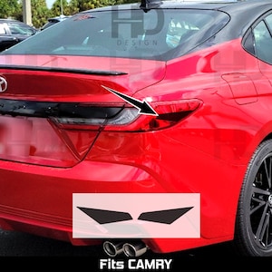 HDUSA Fits Toyota Camry 2025 Tail Light Side Marker Precut Dark Decal Blacked out Vinyl Tint Overlay 2025
