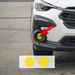 HDUSA For Crosstrek 2024 2025 Fog Lights Front Precut Yellow Dark Pink Vinyl Tint Red Green Overlay Decals Fits Subaru 2024 2025