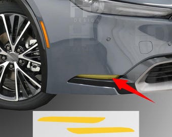 HDUSA 2023-2026 Fits Toyota Prius Fog Light Yellow Front Precut Dark Vinyl Tint Overlay 2023 2024 2025