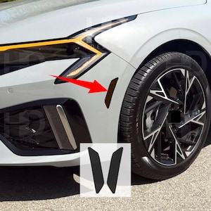 HDUSA For 2025 Kia K5 Front Side Markers Amber Dark Out Vinyl Tint Accessories Dark Overlay Sticker Decal