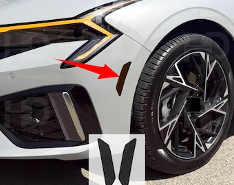 HDUSA For 2025 2026 Kia K5 Front Side Markers Amber Dark Out Vinyl Tint Accessories Dark Overlay Sticker Decal