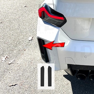 HDUSA Fits BMW M2 G87 Series 2023-2025 Front Side Marker Dark Blacked out Decal Vinyl Tint Overlay M2 2023 2024 2025