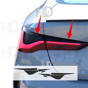 HDUSA Fits BMW 4 Series 2019-2024 Tail Light Rear Cutout Dark Blacked out Vinyl Tint Overlay M440i 430i 2019 2020 2021 2022 2023