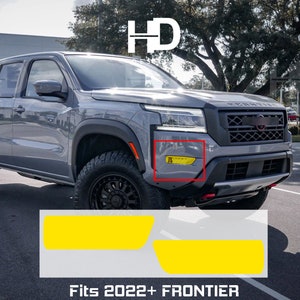 HDUSA 2022-2025 Fits Nissan Frontier Fog Light Yellow Precut Dark Orange Blue Vinyl Tint Overlay Accessory Decals 2022 2023 2024
