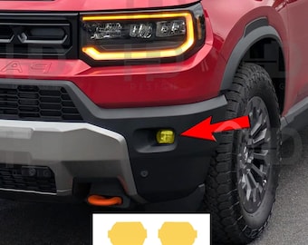 HDUSA Fits Honda Passport 2026 Fog Light PreCut Tint Yellow Precut Red out Vinyl Dark Tint Decals Overlay Insert