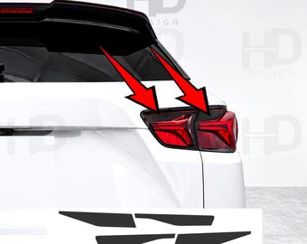 HDUSA Fits Chevy Blazer 2019-2022 Tail Light Rear Precut Dark Vinyl Tint Decals Transparent Overlay 2020 2021 2022 Front
