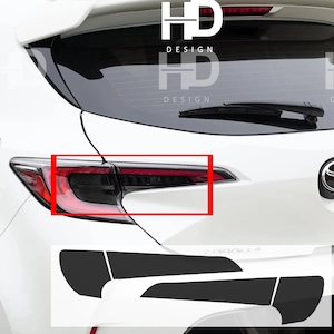 HDUSA Fits Toyota Corolla Hatchback 2019-2022 Tail Light Precut Rear Dark Vinyl Tint Transparent Decals Blacked out Overlay 2020 2021 2022