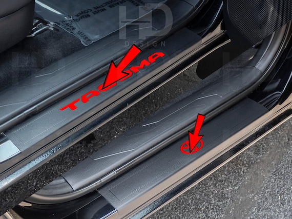 TRD PRO Vinyl Decals Gloss Red Vinyl Letter Decals For Toyota Tacoma TRD PRO Grille (2016-2022) - Easy Apply Stickers Toyota Tacoma Grille Letters - Foto 3