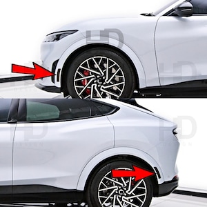 HDUSA Fits Ford Mach-E Front & Rear Side Markers Precut Dark Vinyl Tint Overlay Blacked Out Decals 2021 2022 2023 2024 2025 Mach E Mustang