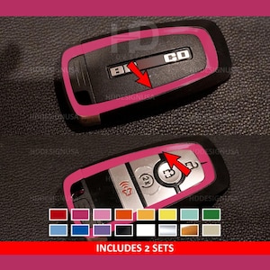 Key Outline Accent Color Vinyl Decal 2 Set Overlay Custom Trim Car Accessories Mod Fits Bronco & Bronco Sport 2021 2022 2023 2024 2025